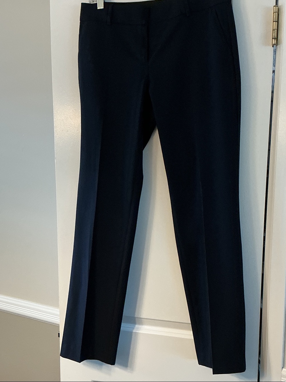Ann Taylor Navy Blue Straight-Leg Suit Trousers Pants Size 4 Regular New NWT